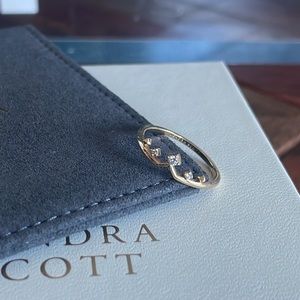 Kendra Scott Michelle ring in 14k gold and diamond